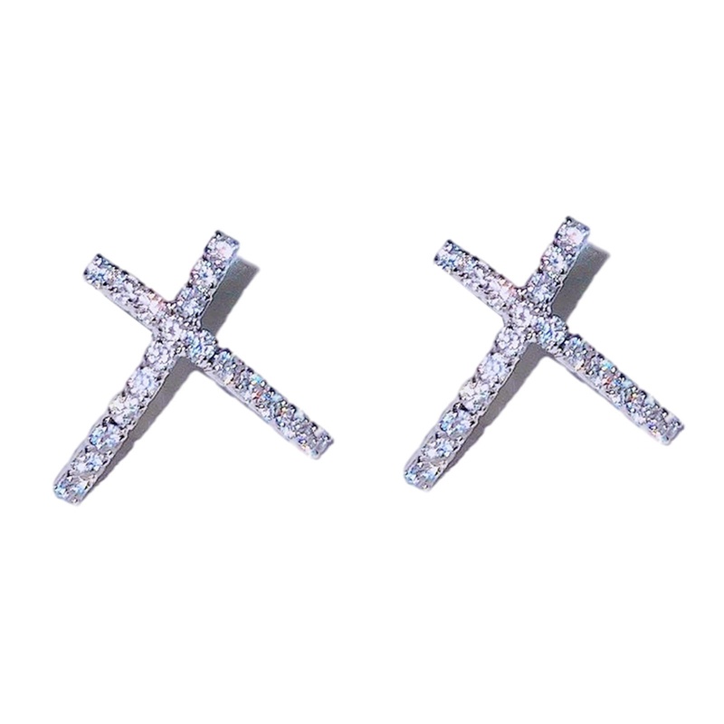 Anting Tusuk Gantung Hias Zircon Gaya Minimalis Menarik Untuk Wanita