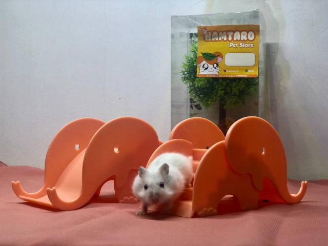 Perosotan mainan hamster model gajah , tangga hamster