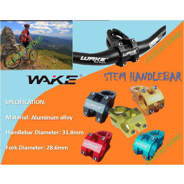 STEM WAKE SEPEDA STEM MTB STEM WAKE STEM ALUMINIUM ALLOY SEPEDA MTB ALLOY ALUMUNIUM Bicycle 31.8MM