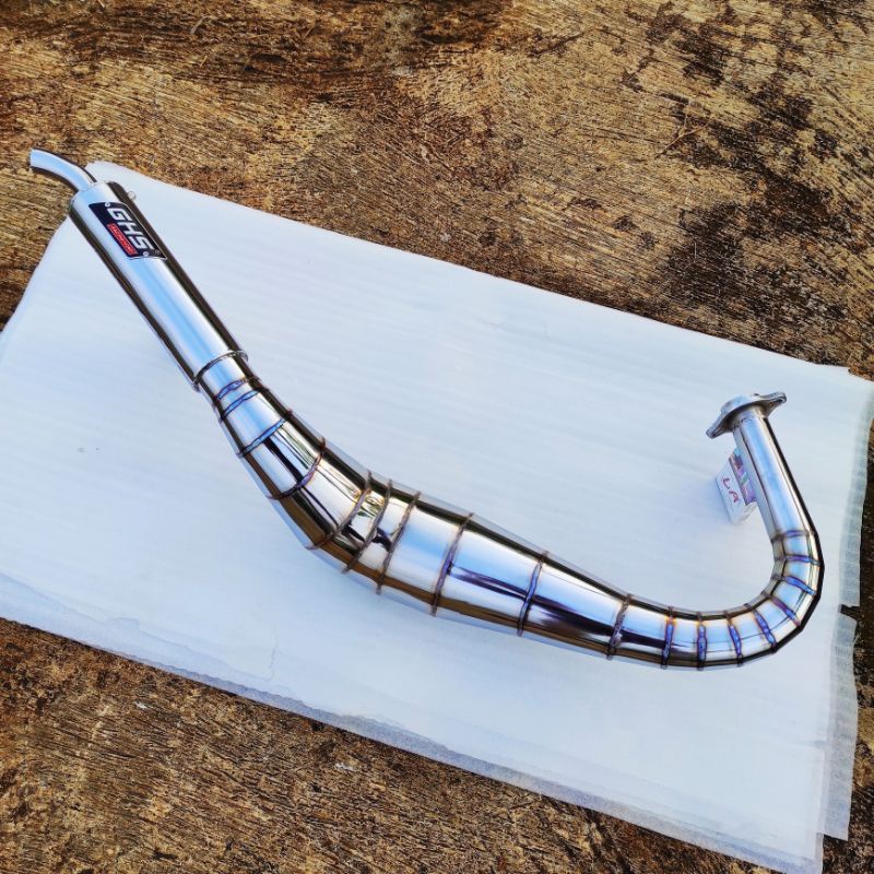 Knalpot GHS RX King Kolong Kobra Chrome Cacing Power Super Garing