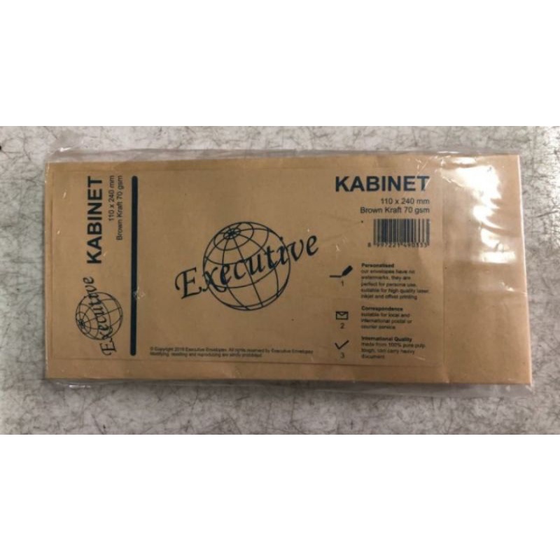 

Amplop Coklat Ukuran Kabinet