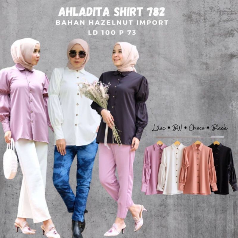 lilac syakila ahladitha atasan baju terkini /blouse murah