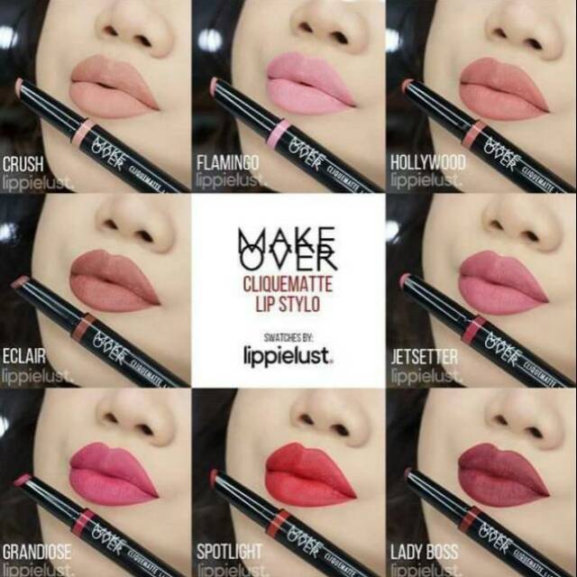 MAKEOVER Cliquematte lip stylo/ lipstik pen makeover Original 100%