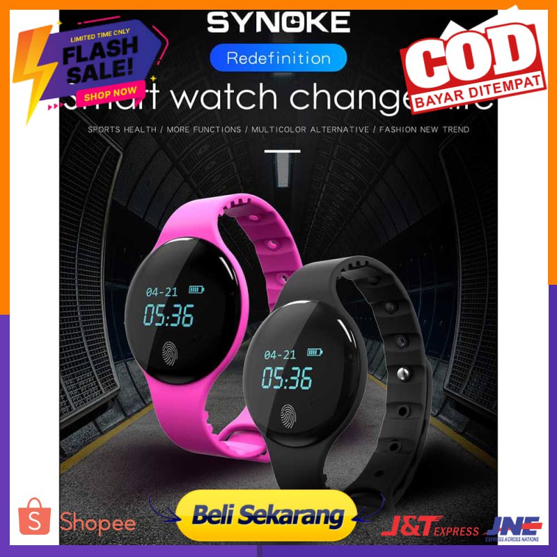 SYNOKE FitBand Jam Tangan Smartwatch Smartwatch Murah /Jam Tangan  Digital Pedometer- 9200