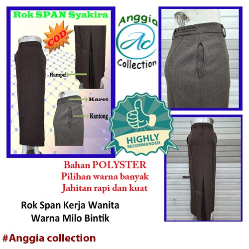 rok span ukuran 4L dan 5L-rok kerja-rok span syakira-rok polyester-rok kerja modis-rok kerja wanita