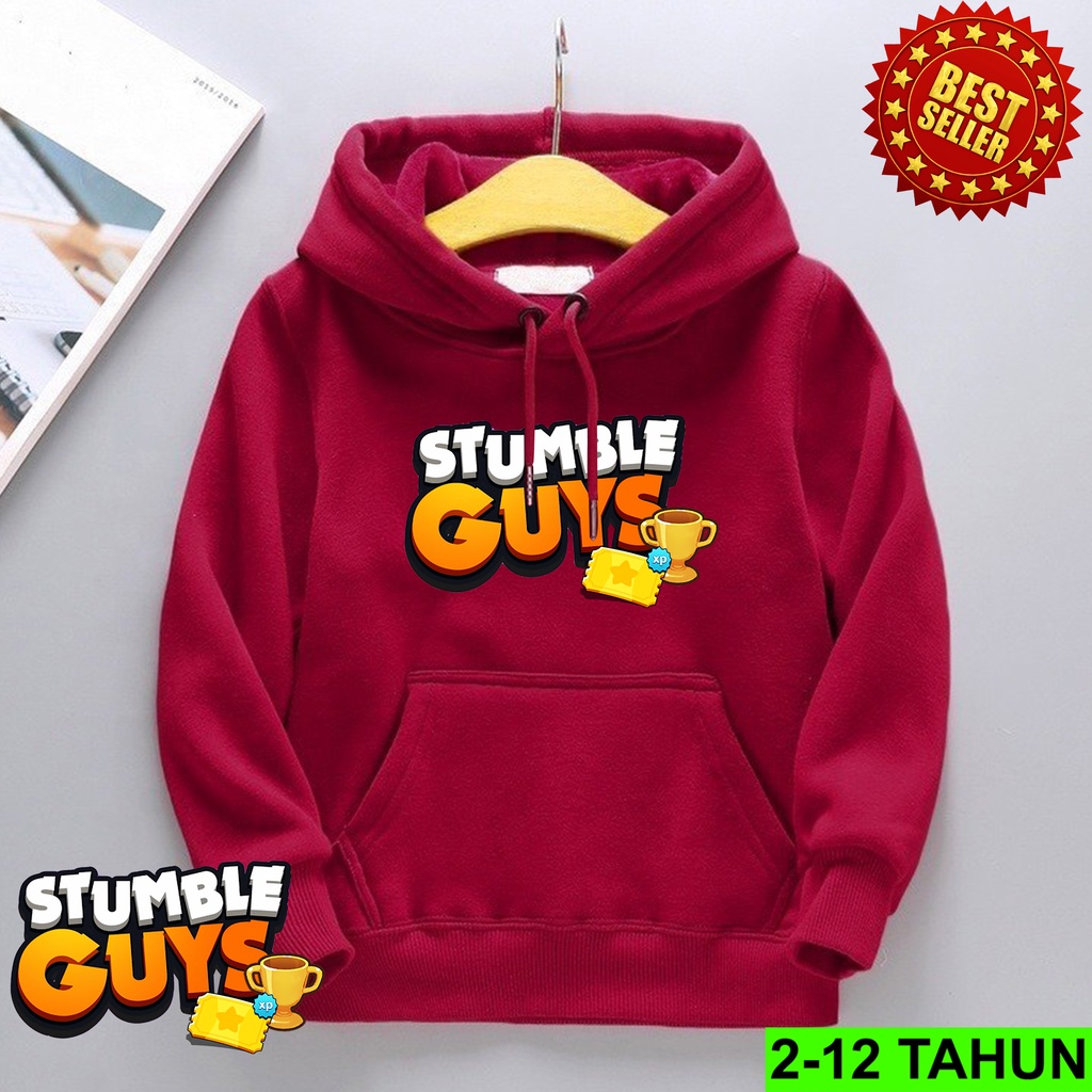 Hoodie Game Stumble Guys Anak Laki Laki Perempuan / Hodie Anak Usia 2 3 4 5 6 7 8 9 10 11 12 Tahun / Jaket Anak Cewek Cowok / Switer Distro Bisa Cod / Suiter Anak Terbaru / Sweeter Anak / Switer STUMBLE GUYS Anak