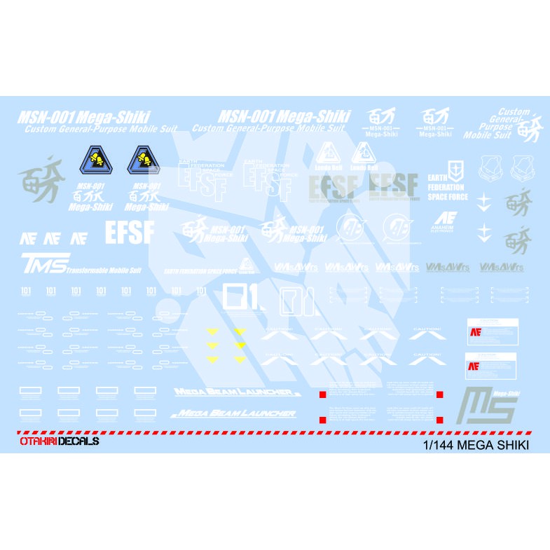MEGA SHIKI New Decal Skala 100