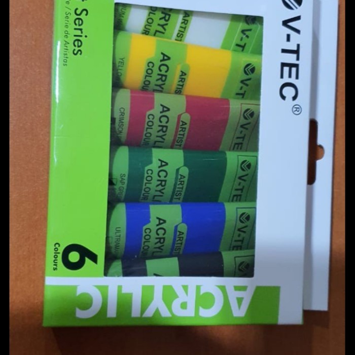 

Eklusif V-Tec Acrylic Colour Set 6 Warna 35 Ml/Cat Acrylic 6 Warna V-Tec 635 Terlaris