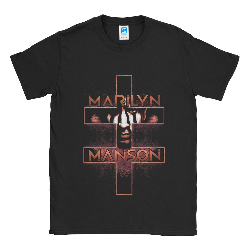 Baju Kaos Band Marilyn Manson Double Crossed