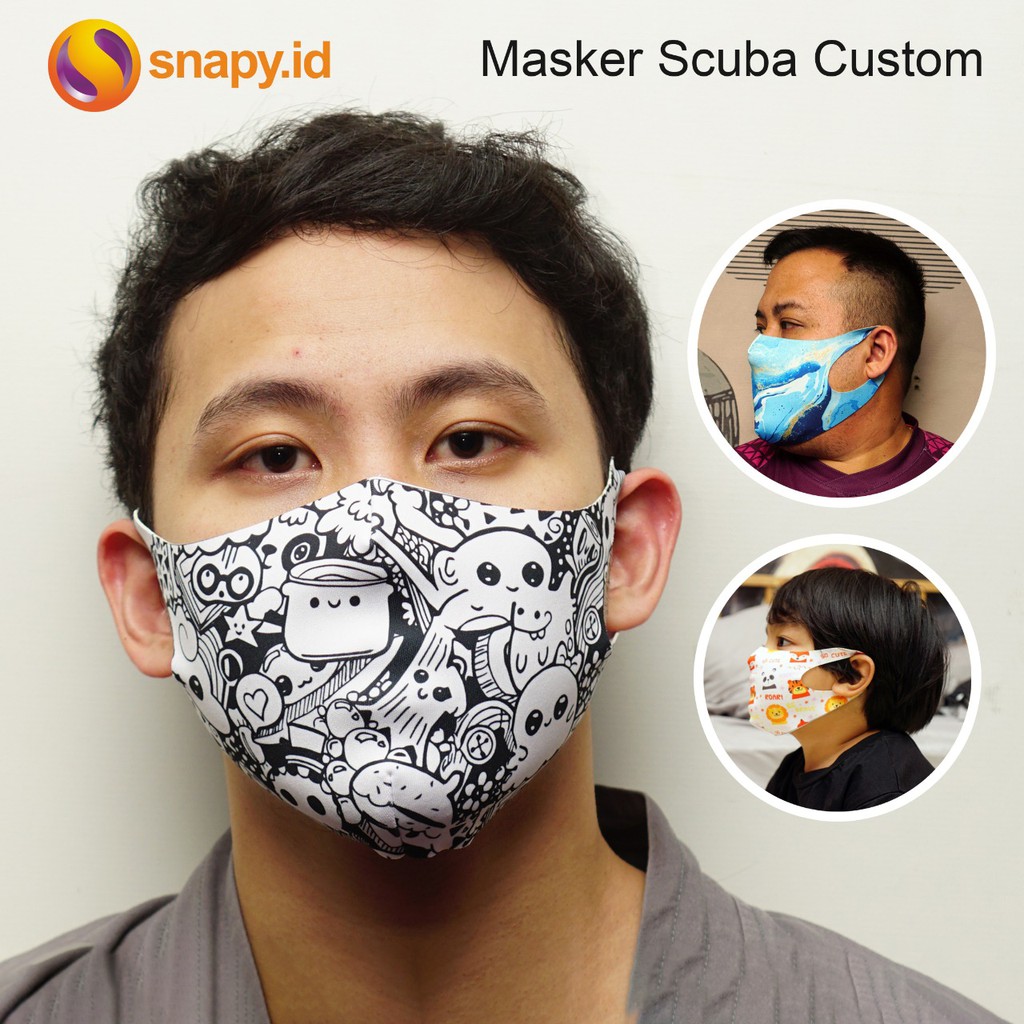 Snapy - Masker Kain Scuba Custom