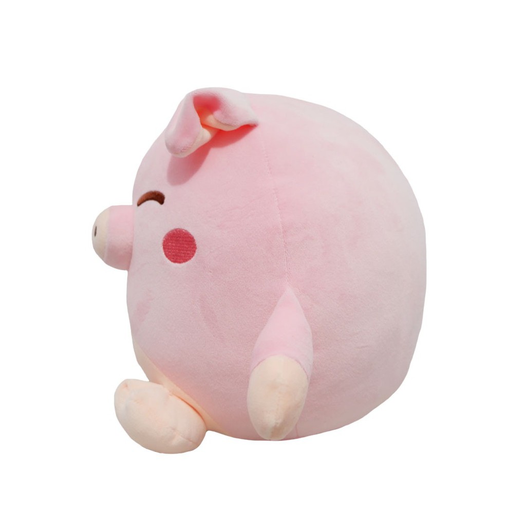 Boneka pig ball warna pink babi bola bulat yang memiliki ekspresi lucu sehingga cocok untuk kado ulang tahun anak-istana boneka