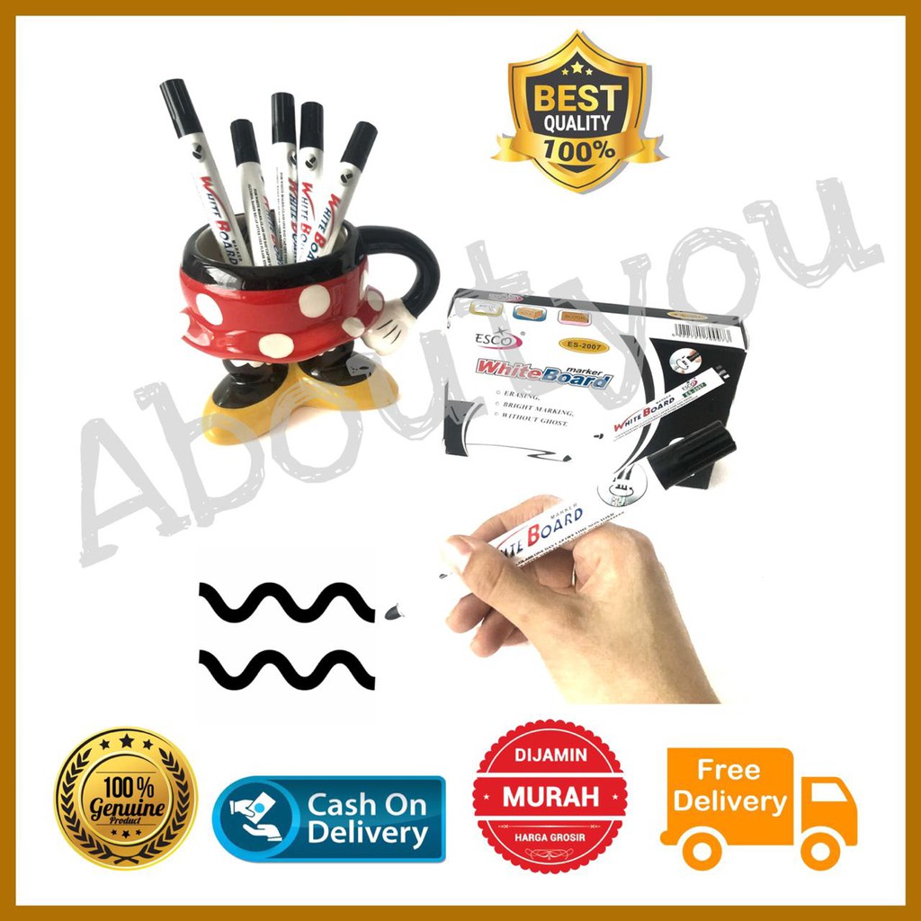 

Promo SPIDOL Papan Tulis WHITE BOARD marker hitam BISA DIHAPUS murah