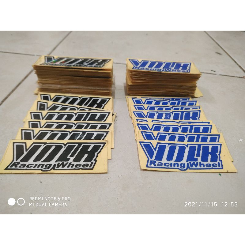 stiker Velg Mobil RAYS dan VOLK