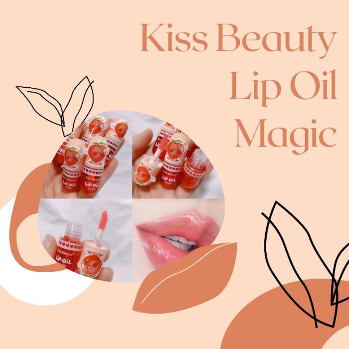 KISS BEAUTY LIP OIL MAGIC 3ML PENCERAH BIBIR ALAMI  (LIPGLOSS LIPSTICK PEMERAH BIBIR)