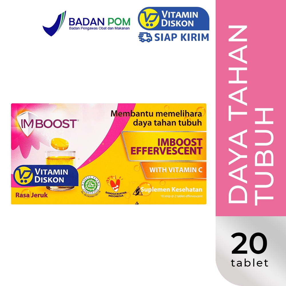 IMBOOST EFFERVESCENT RASA JERUK 10 SACHET X 2'S