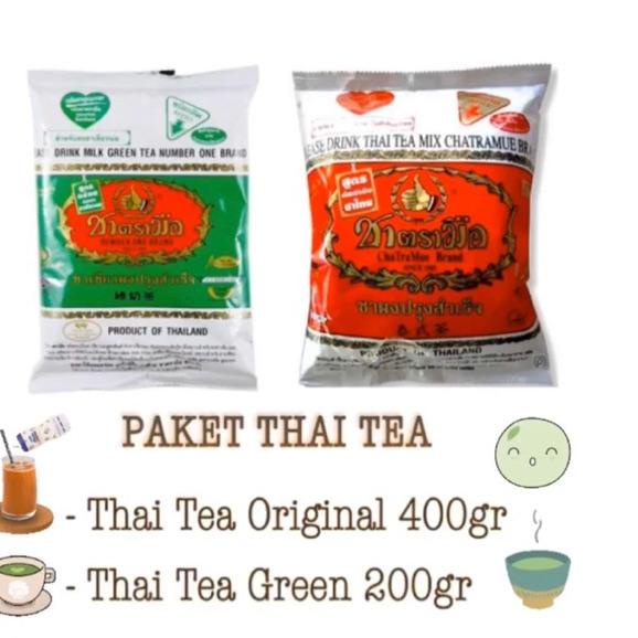 

✅Khusus Paket thai green tea 200 gr dan thai original 400 gr Chatramue | 1.1 F⚡ash sale | COD | LAUNCHING