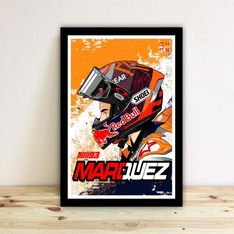 poster hiasan dinding marq marquez 02.
