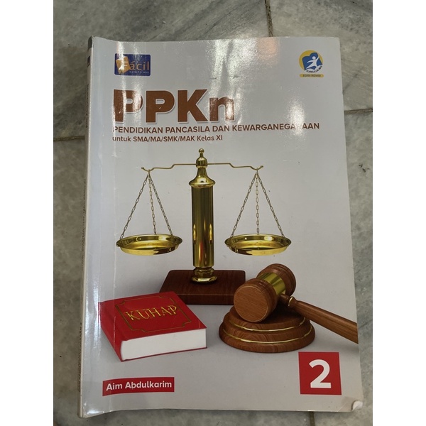 ppkn 2 kelas 11 sma facil preloved bekas