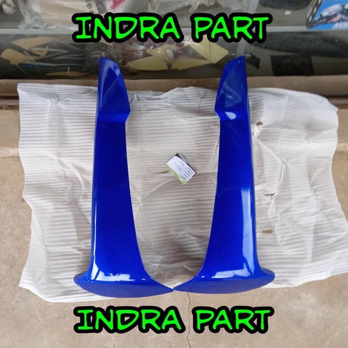 sayap body depan bagian luar motor supra fit new warna biru