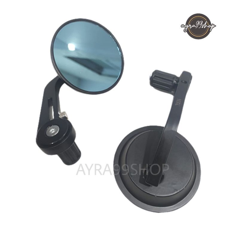 Bar End Motor Spion Jalu Bulat Retro W175 Vespa NMAX PCX Spion jalu