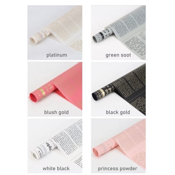 

(1 pcs) Cellophane flower wrapping Koran florist kertas buket bunga