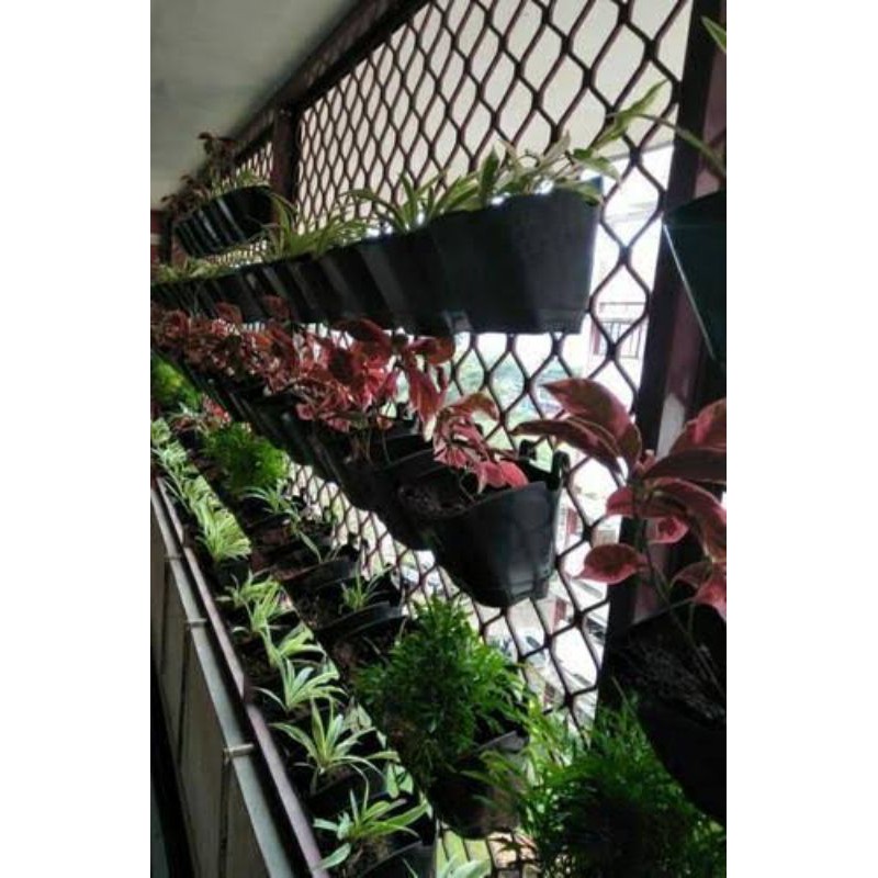 Pot Bunga Tanaman Vertical Garden | Pot Plastik Tempel Vertical | Pot Dinding