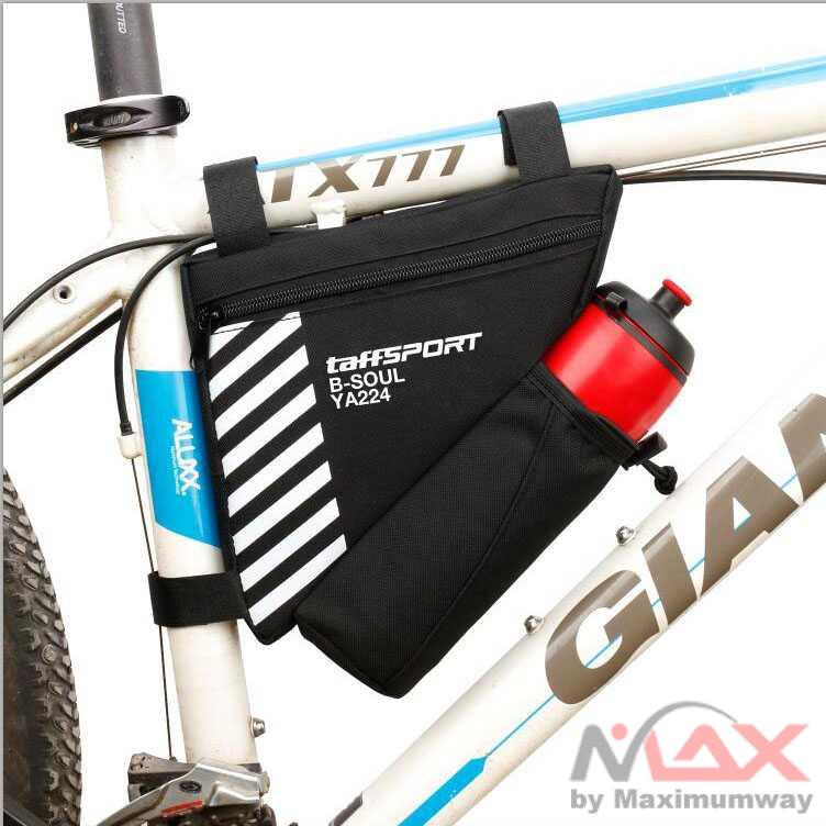 Tas Sepeda Frame MTB Segitiga Waterproof Dengan Holder Botol Minum Bicycle aksesoris Gunung elektrik