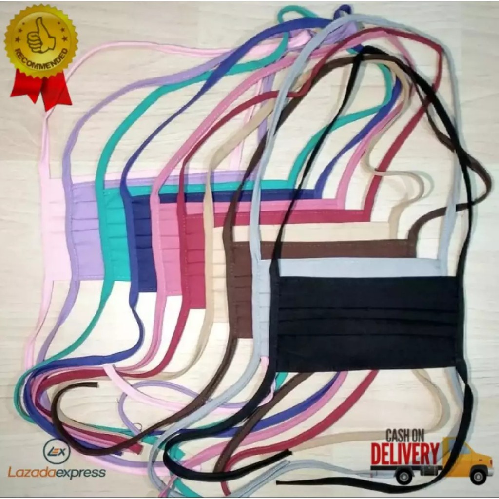 COD Masker Kain Tali Hijab / Masker Hijab / Masker Kain Tali Sambung-4
