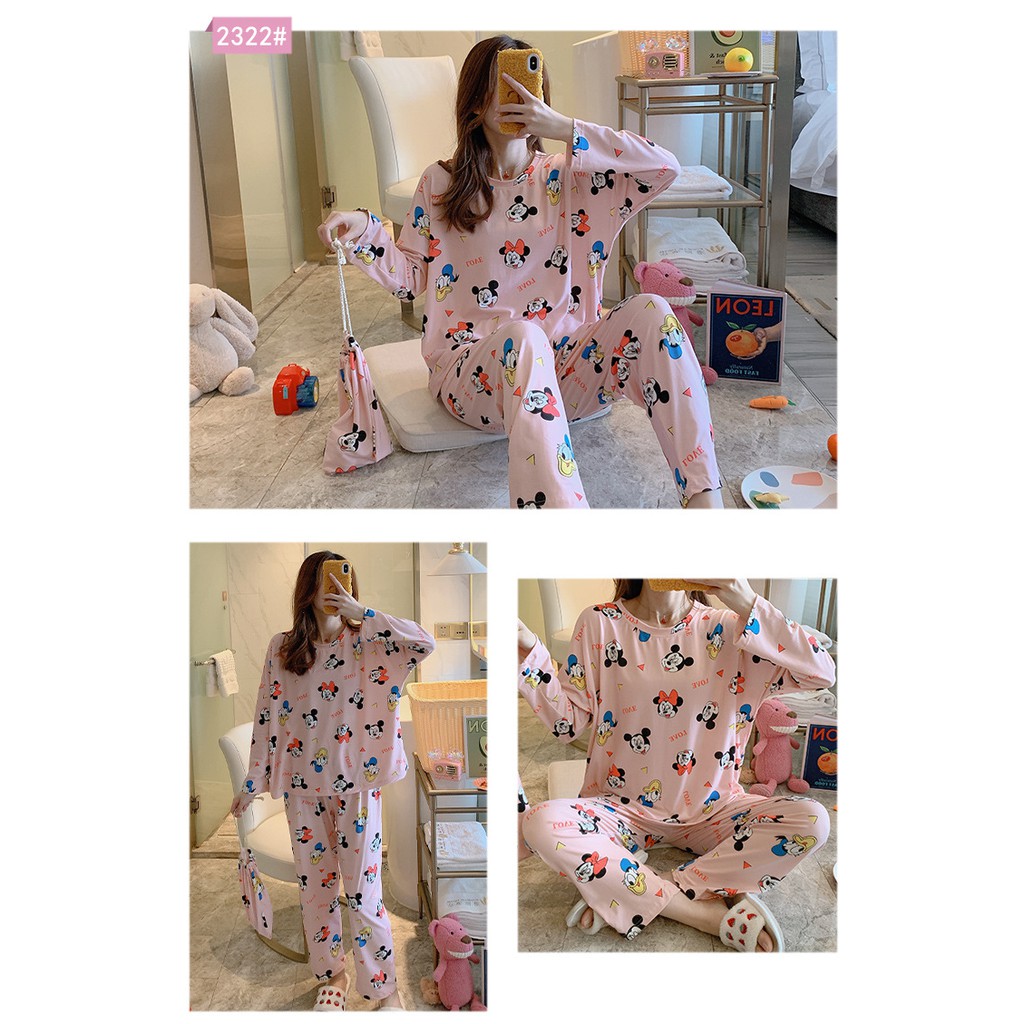 PIYAMA LENGAN PANJANG IMPOR MOTIF KARAKTER