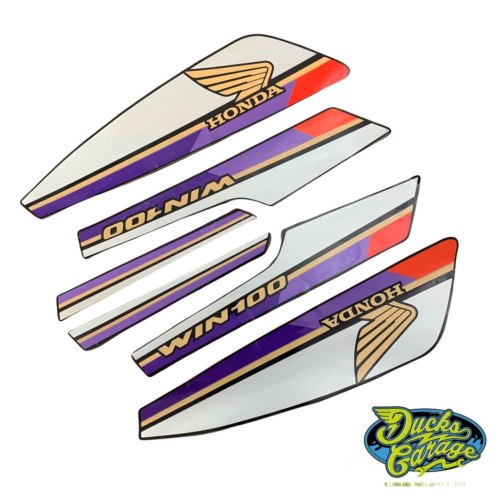 striping sticker stiker list body honda win 100