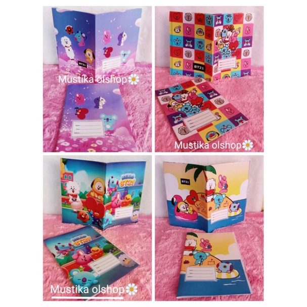 

Sampul buku A4/bt21,unicorn /random/5pcs