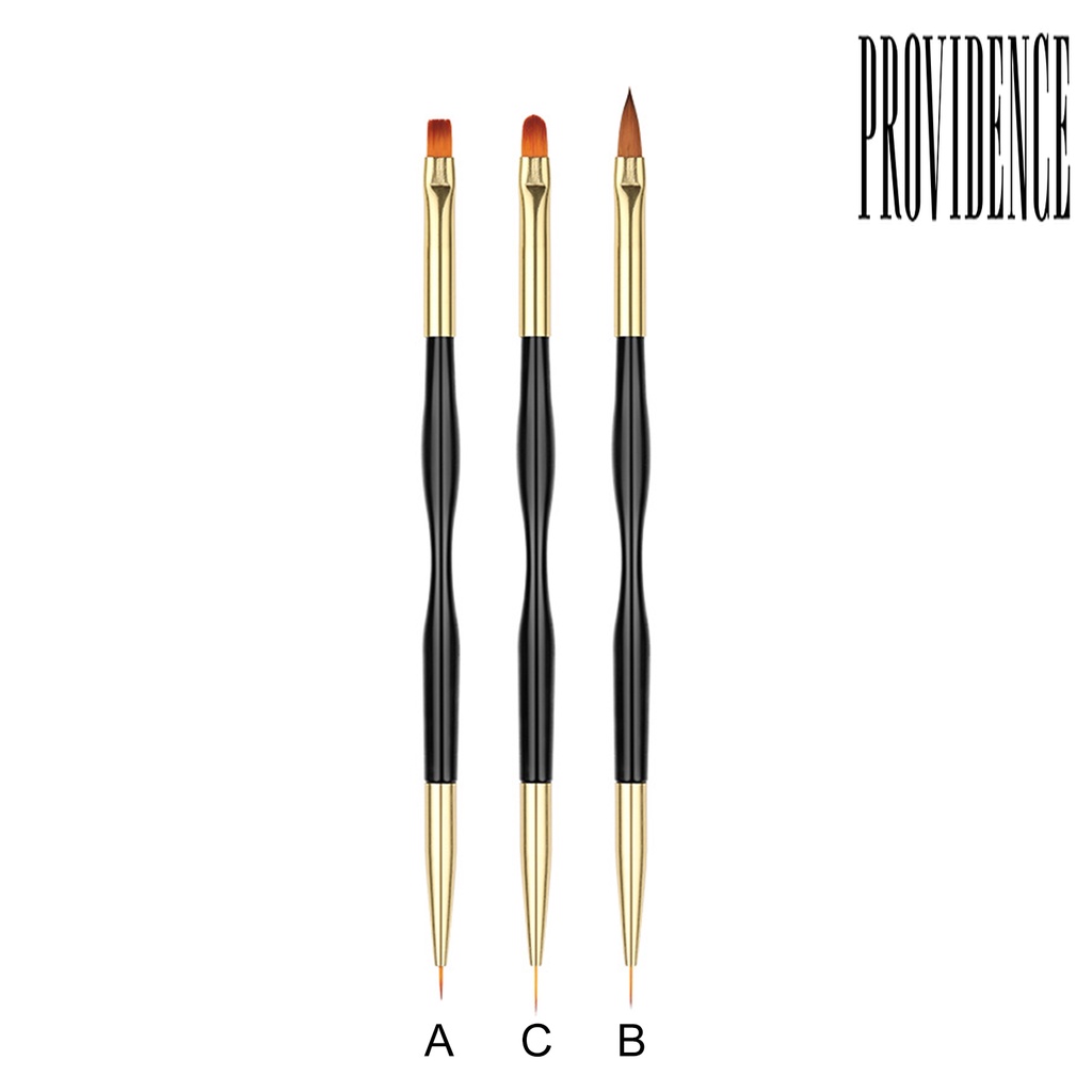 Providence Pen Brush Nail Art Kepala Ganda Gagang Ergonomis Bahan Plastik Ultra Ringan