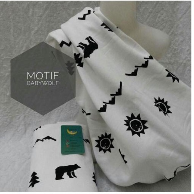 BLS Gendongan Geos Baby Cute Baby Wolf