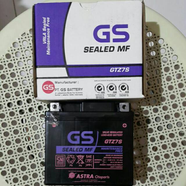 Aki Kering GS ASTRA GTZ7S Satria FU 12v 6A