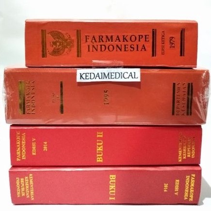 PAKET 3 IN 1 BUKU FARMASI FARMAKOPE INDONESIA FI 3,FI 4 ,FI 5 JILID 1&amp; JILID 2 TERMURAH