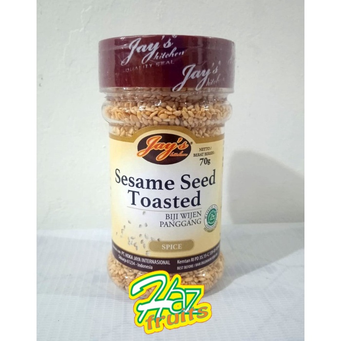 

Jays Sesame Seed Toasted ( Biji Wijen Panggang ) - 70 gram