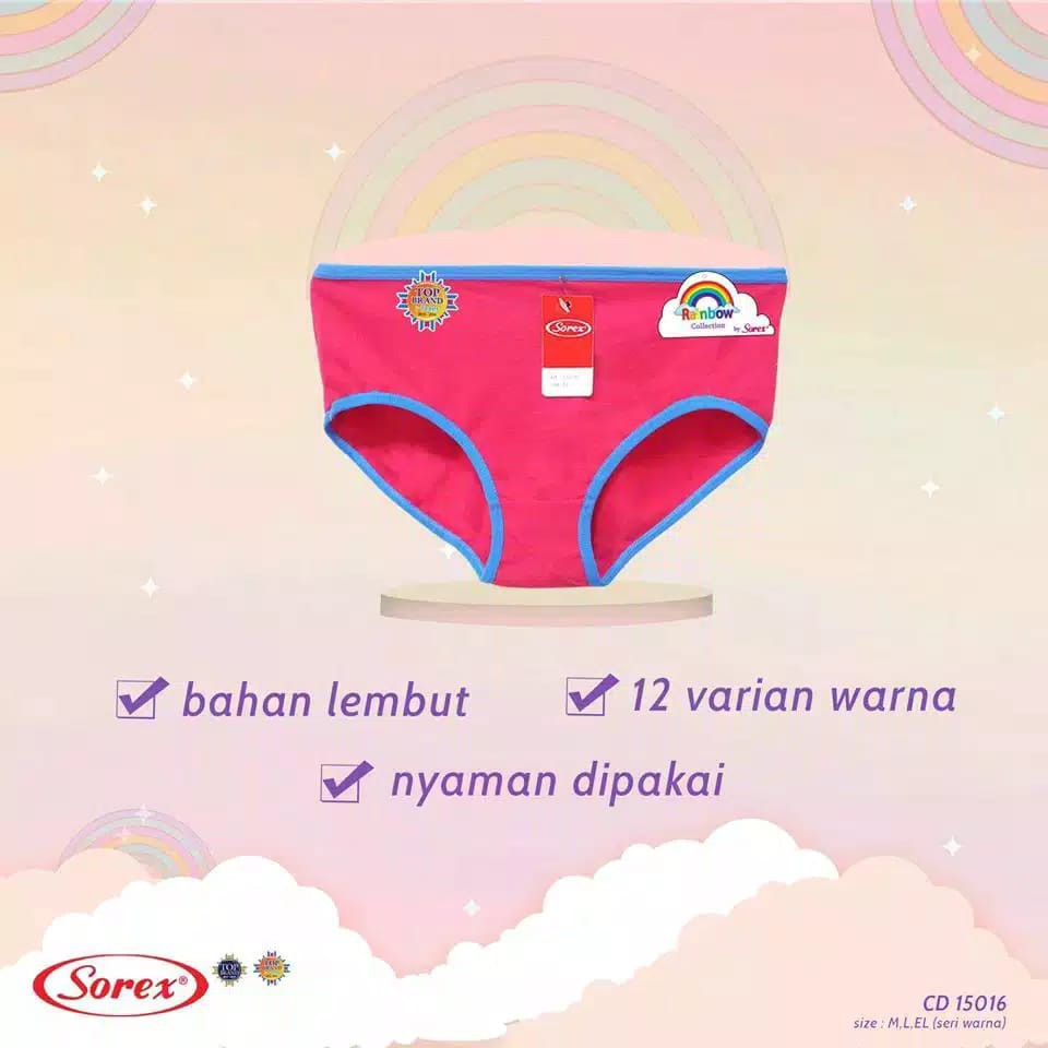 celana dalem sorex rainbow