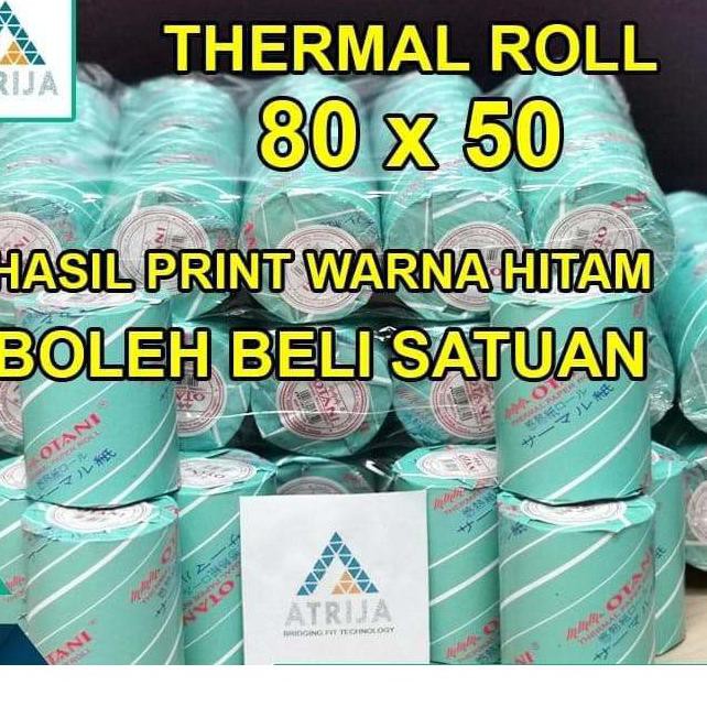 

【CT】 Thermal Paper Roll OTANI 80x50. Kertas Thermal. Kertas Struk Kasir