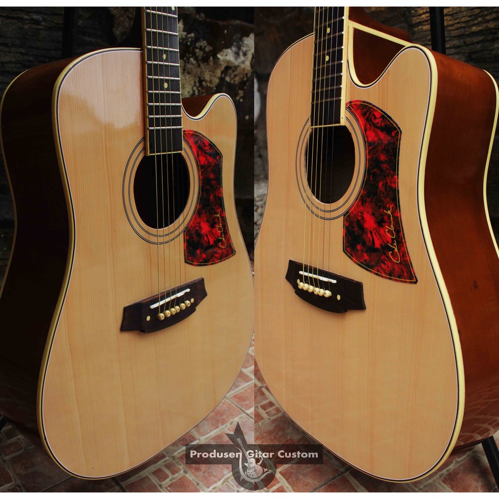 Gitar Coleclark Akustik Elektrik Jumbo Custom