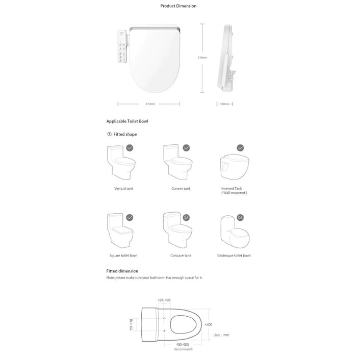 SMARTMI Smart Intelligent Toilet Seat Cover