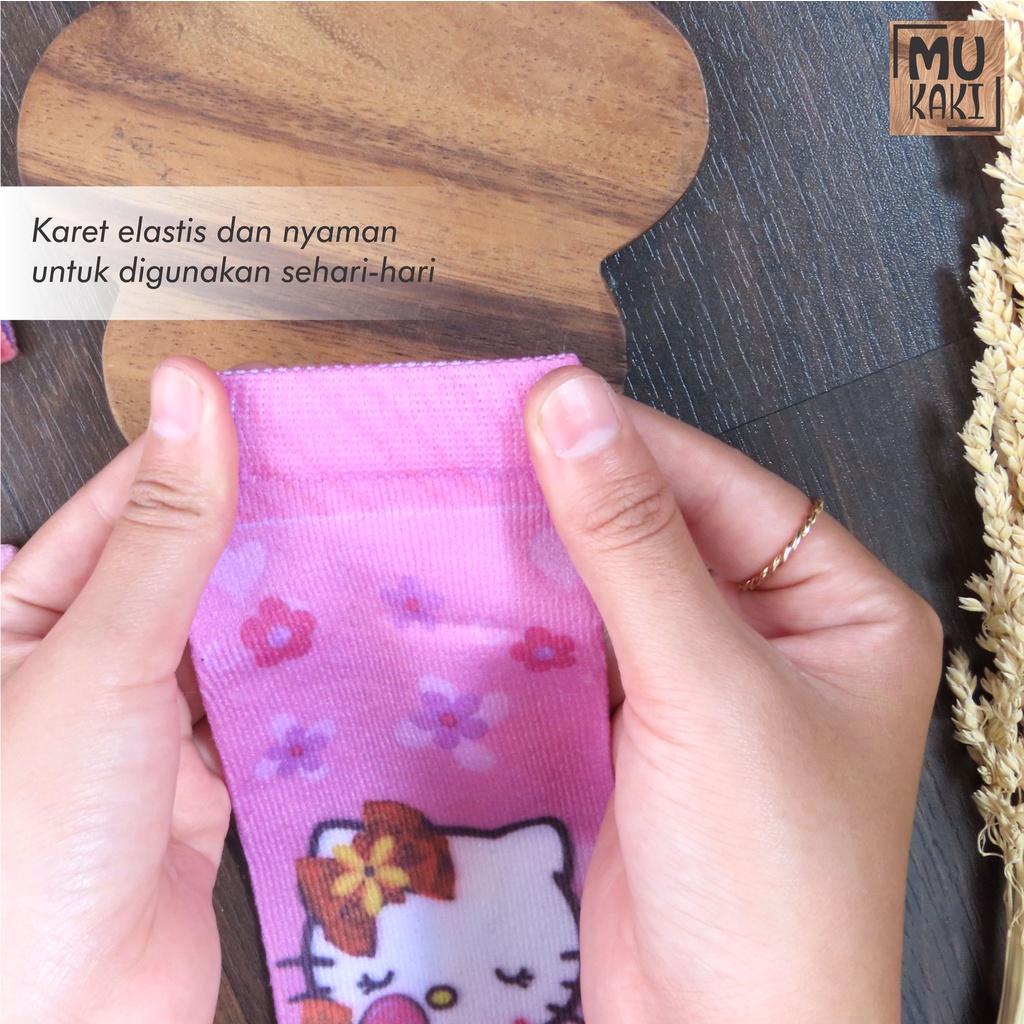 Kaos Kaki Printing Anak Karakter Murah Mukaki C