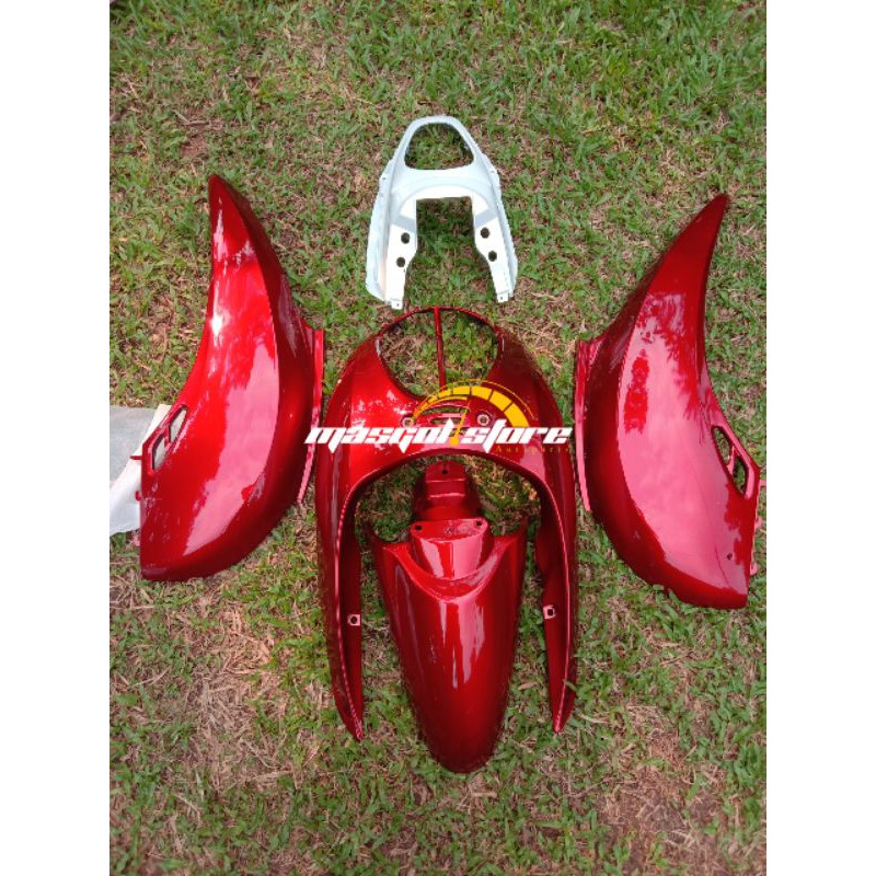 PAKETAN FULL SET BODY SCOOPY KARBU LAMA TAHUN 2010 2011 2012 MERAH MAROON MARUN
