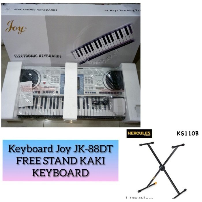 Keyboard Piano JOY JK 88DT JK-88DT USB MIDI FLASHDISK +KAKI KEYBOARD