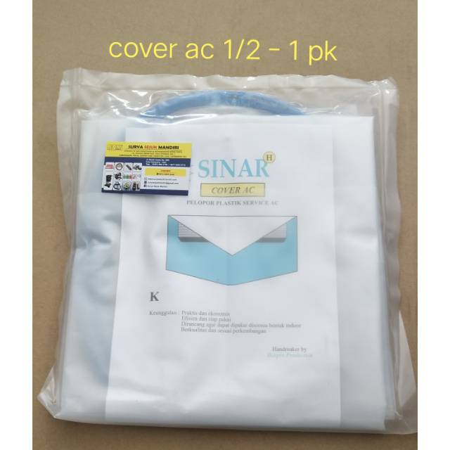 cover cuci ac / plastik cuci ac 1pk