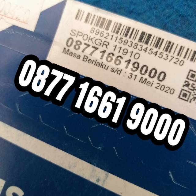 Nomor cantik XL triple 0877 1661 9000 gratis telp