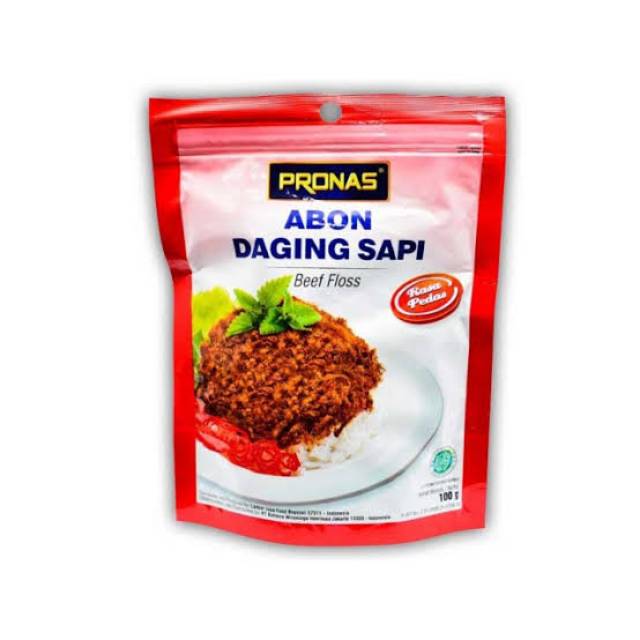 

Pronas Abon Daging Sapi 100gr Pedas Bawang Original