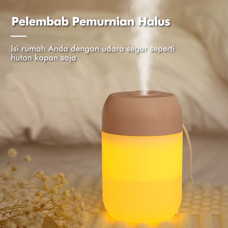 300ml Air Aroma Mini Humidifier / Aromatherapy Purifier Diffuser/Portable Pelembab / Penjernih Udara Free 1 Oil Essential-6