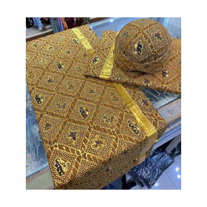 JARIK SET BLANGKON PENGANTIN, MOTIF SIDOMUKTI (JARIK 1 SET = ISI 2)