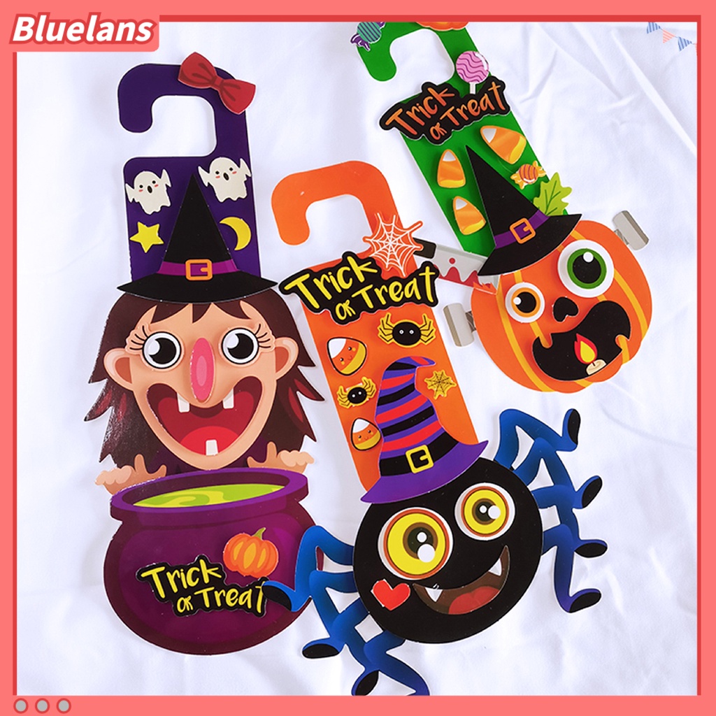 Stiker Dinding Decal Desain Kartun Halloween 3D Untuk Dekorasi Rumah