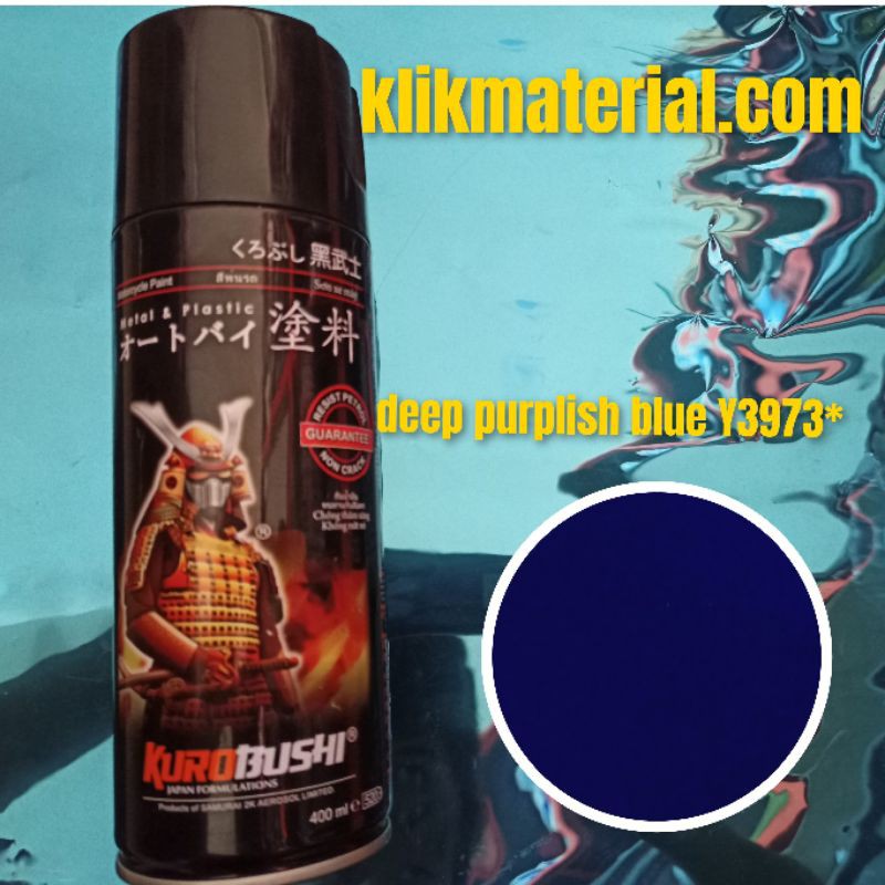 cat semprot samurai deep purplish blue Y3973* biru tua pilok pylox pilox spray paint